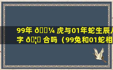 99年 🌼 虎与01年蛇生辰八字 🦁 合吗（99兔和01蛇相配婚姻如何）